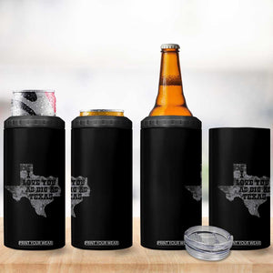I Love You As Big As Texas 4 in 1 Can Cooler Tumbler TS09 Print Your Wear