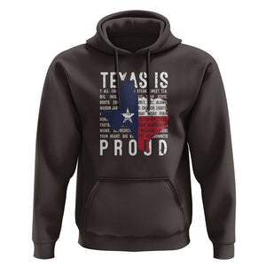 Texas Hoodie Proud Taxan List Of Words That Describe Texas TS09 Dark Chocolate Print Your Wear