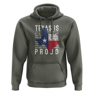 Texas Hoodie Proud Taxan List Of Words That Describe Texas TS09 Military Green Print Your Wear