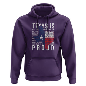 Texas Hoodie Proud Taxan List Of Words That Describe Texas TS09 Purple Print Your Wear