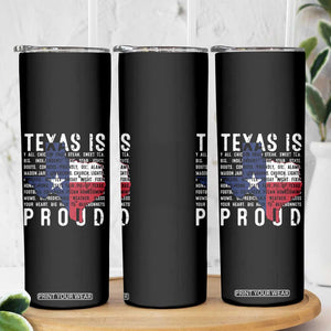 Texas Skinny Tumbler Proud Taxan List Of Words That Describe Texas TS09 Print Your Wear