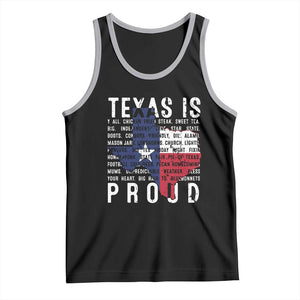 Texas Tank Top Proud Taxan List Of Words That Describe Texas TS09 Black Athletic Heather Print Your Wear