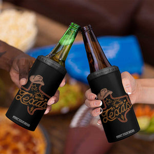 It's Better In Texas Retro Western Cowboy 4 in 1 Can Cooler Tumbler TS09 Print Your Wear