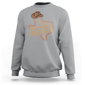 It's Better In Texas Retro Western Cowboy Sweatshirt TS09 Sport Gray Print Your Wear