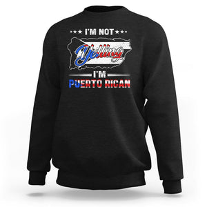 I'm Not Yelling I'm Puerto Rican Sweatshirt TS09 Black Print Your Wear