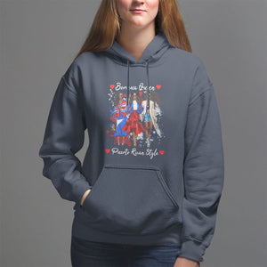 Puerto Rico Hoodie Puerto Rican Style Fashion Boricua Queen Women TS09 Navy Print Your Wear