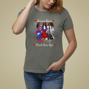 Puerto Rico T Shirt For Women Puerto Rican Style Fashion Boricua Queen Women TS09 Military Green Print Your Wear