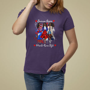 Puerto Rico T Shirt For Women Puerto Rican Style Fashion Boricua Queen Women TS09 Purple Print Your Wear
