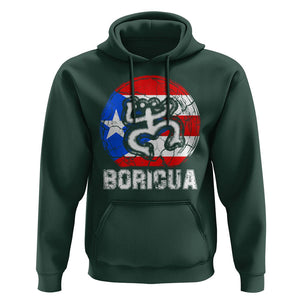 Puerto Rico Boricua Coqui Hoodie TS09 Dark Forest Green Print Your Wear