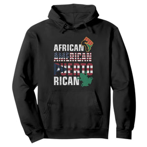 African American Puerto Rican Coqui Hoodie TS09 Black Print Your Wear