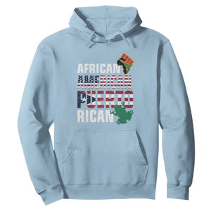African American Puerto Rican Coqui Hoodie TS09 Light Blue Print Your Wear