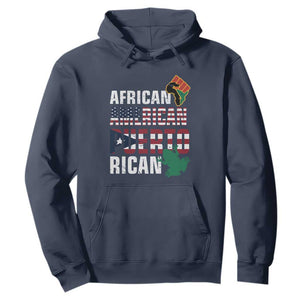 African American Puerto Rican Coqui Hoodie TS09 Navy Print Your Wear