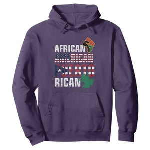 African American Puerto Rican Coqui Hoodie TS09 Purple Print Your Wear