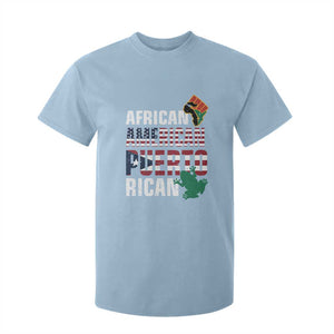 African American Puerto Rican Pride T Shirt For Kid TS09 Light Blue Print Your Wear