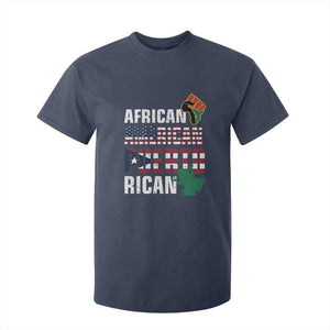 African American Puerto Rican Pride T Shirt For Kid TS09 Navy Print Your Wear
