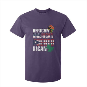 African American Puerto Rican Pride T Shirt For Kid TS09 Purple Print Your Wear