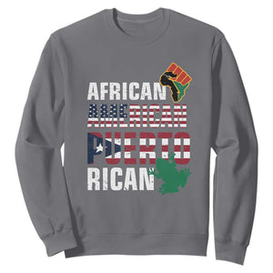 African American Puerto Rican Coqui Sweatshirt TS09 Charcoal Print Your Wear