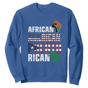 African American Puerto Rican Coqui Sweatshirt TS09 Royal Blue Print Your Wear