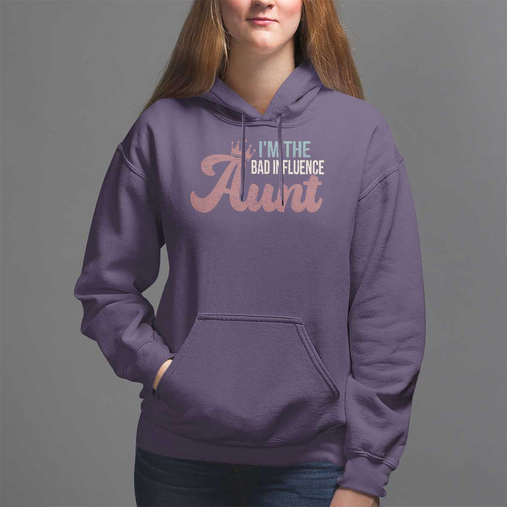 I Am The Bad Influence Aunt Hoodie TS09 Purple Print Your Wear