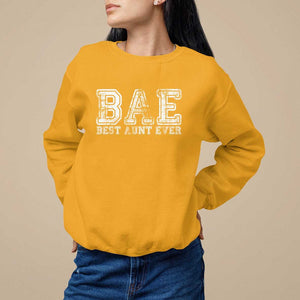Best Aunt Ever Aunts Day Auntie Sweatshirt TS09 Gold Print Your Wear