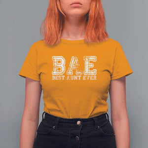 Best Aunt Ever Aunts Day Auntie T Shirt For Women TS09 Gold Print Your Wear