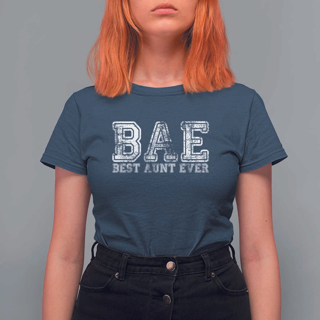 Best Aunt Ever Aunts Day Auntie T Shirt For Women TS09 Navy Print Your Wear