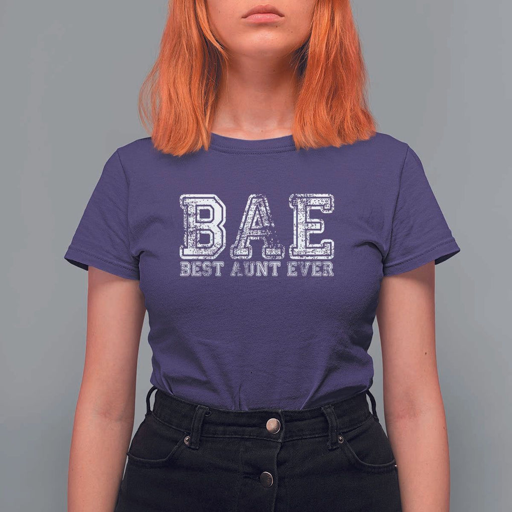 Best Aunt Ever Aunts Day Auntie T Shirt For Women TS09 Purple Print Your Wear