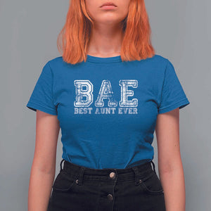 Best Aunt Ever Aunts Day Auntie T Shirt For Women TS09 Royal Blue Print Your Wear