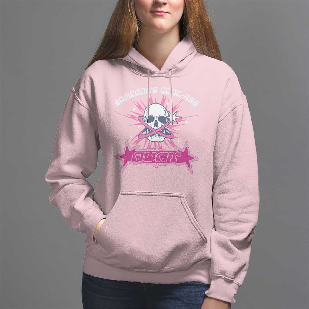 Auntie Club Hoodie Someone's Cool Ass Aunt Skeleton Y2K TS09 Light Pink Print Your Wear