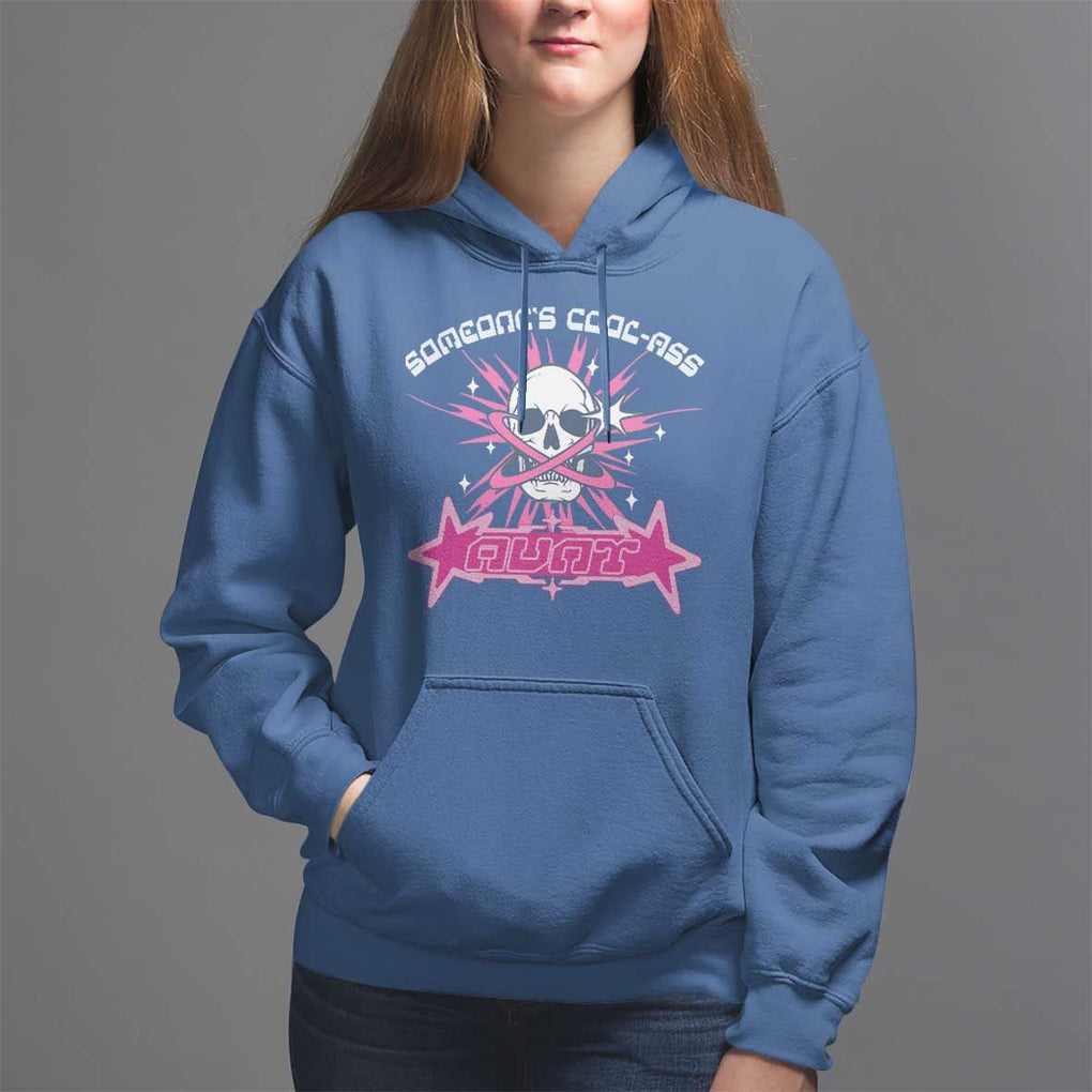 Auntie Club Hoodie Someone's Cool Ass Aunt Skeleton Y2K TS09 Royal Blue Print Your Wear