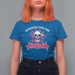 Auntie Club T Shirt For Women Someone's Cool Ass Aunt Skeleton Y2K TS09 Royal Blue Print Your Wear
