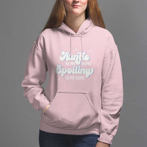 Auntie is My Name Spoiling is My Game Hoodie TS09 Light Pink Print Your Wear
