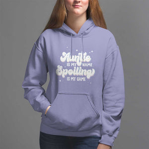 Auntie is My Name Spoiling is My Game Hoodie TS09 Violet Print Your Wear