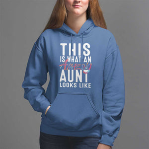 Funny Auntie Hoodie This is What an Amazing Aunt Looks Like TS09 Royal Blue Print Your Wear