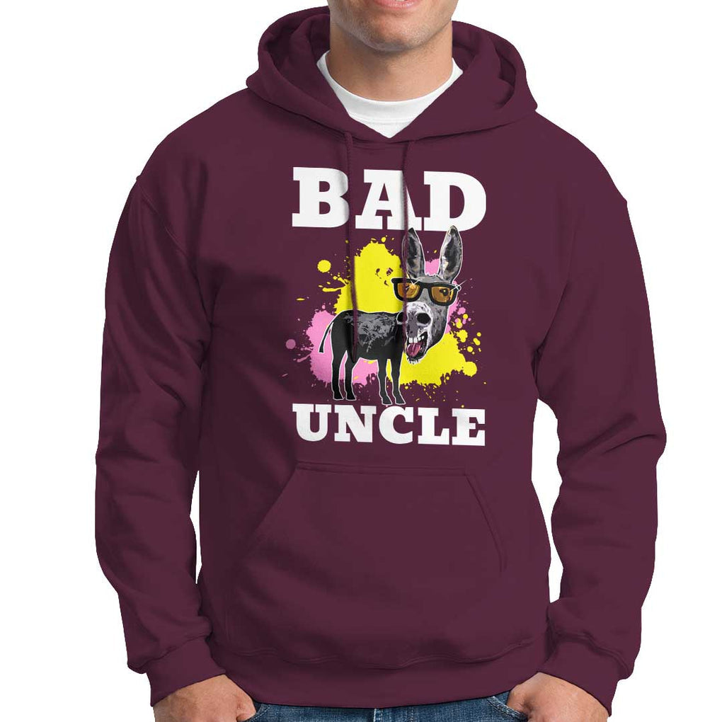 Funny BADASS Uncle Pun Hoodie TS09 Maroon Print Your Wear