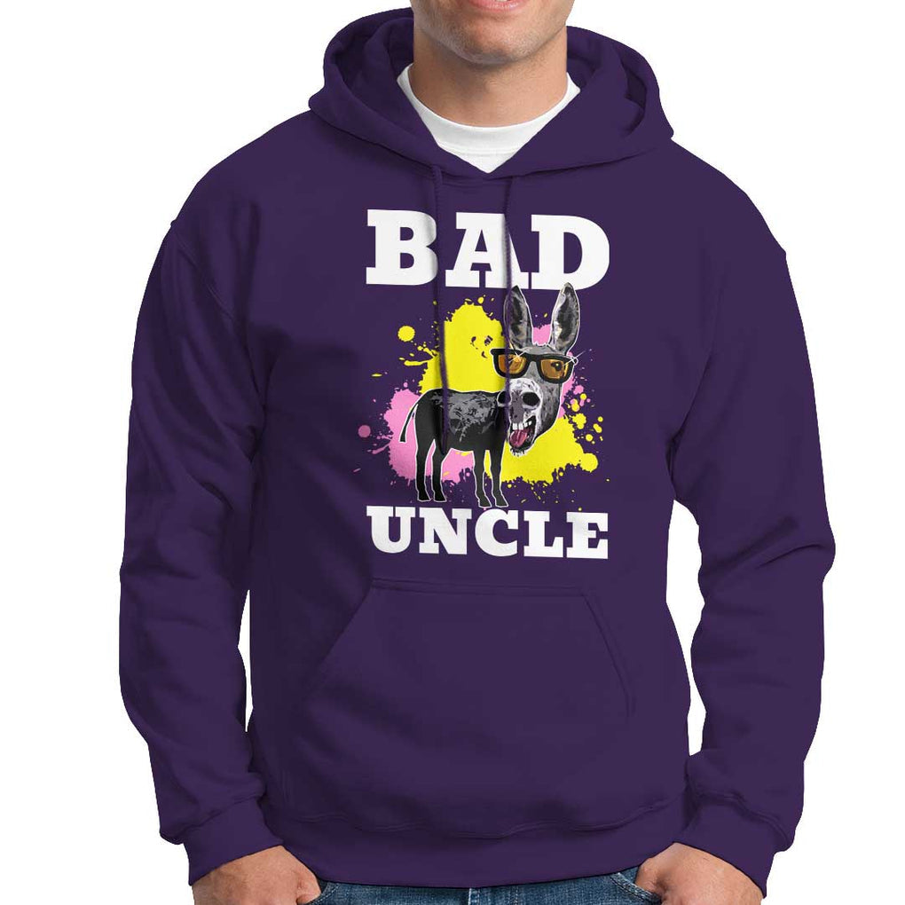 Funny BADASS Uncle Pun Hoodie TS09 Purple Print Your Wear