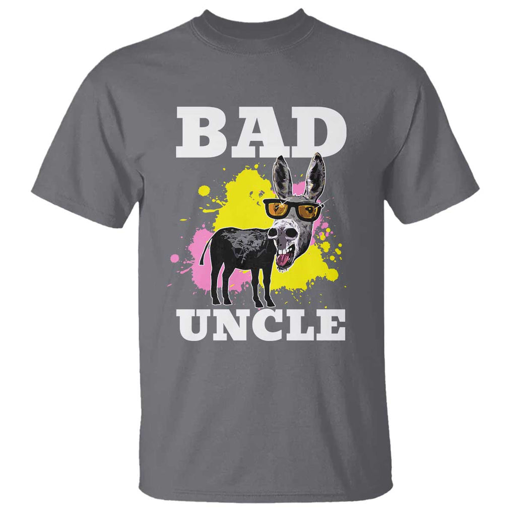 Funny BADASS Uncle Pun T Shirt TS09 Charcoal Print Your Wear