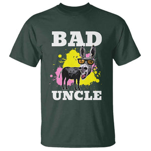 Funny BADASS Uncle Pun T Shirt TS09 Dark Forest Green Print Your Wear