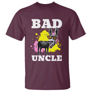 Funny BADASS Uncle Pun T Shirt TS09 Maroon Print Your Wear