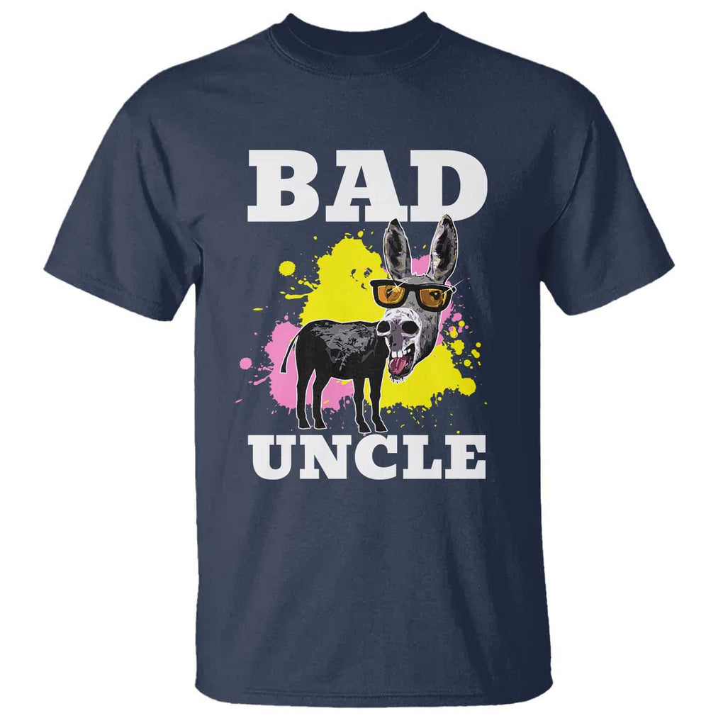 Funny BADASS Uncle Pun T Shirt TS09 Navy Print Your Wear