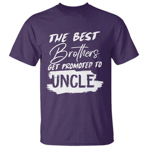 Funny Best Brothers Get Promoted To Uncle T Shirt TS09 Purple Print Your Wear