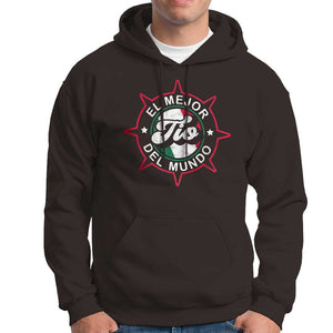 Mexican Uncle Hoodie El Mejor To Del Mundo TS09 Dark Chocolate Print Your Wear