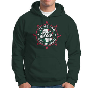 Mexican Uncle Hoodie El Mejor To Del Mundo TS09 Dark Forest Green Print Your Wear