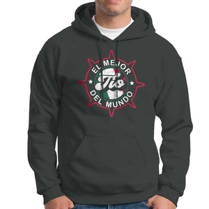 Mexican Uncle Hoodie El Mejor To Del Mundo TS09 Dark Heather Print Your Wear