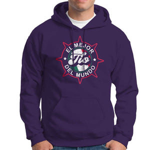 Mexican Uncle Hoodie El Mejor To Del Mundo TS09 Purple Print Your Wear