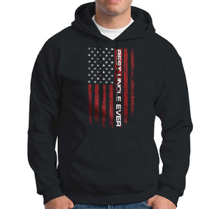 Best Uncle Ever US Flag Uncle's Day Hoodie TS09 Black Print Your Wear