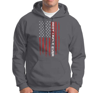 Best Uncle Ever US Flag Uncle's Day Hoodie TS09 Charcoal Print Your Wear
