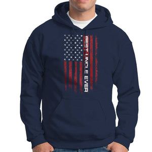 Best Uncle Ever US Flag Uncle's Day Hoodie TS09 Navy Print Your Wear