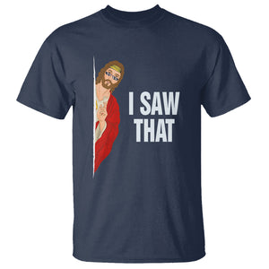 Funny Jesus Meme I Saw That Christian T Shirt TS09 Navy Printyourwear