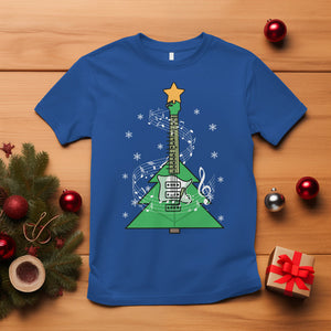 Rockin' Christmas Tree For Guitarist Music Lover T Shirt TS09 Royal Blue Printyourwear